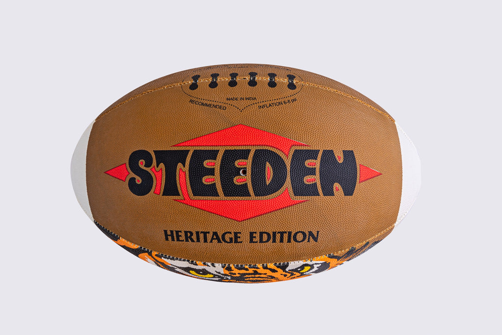 Balmain Tigers Heritage Edition Steeden — Signed by Blocker & Paul Sironen